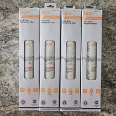 ( 4 ) BRAND NEW HDX EQG-2-S Refrigerator Water Filter for GE Model RPWFE