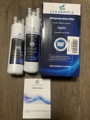 CLEARIPPLE Refrigerator Water Filter HL010- 2 Pack- New And Sealed In Box