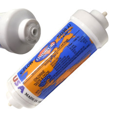 Omnipure K2350-JJ Inline 4oz. KDF/GAC 6″ x 2″ Postfilter 1/4″ Tube
