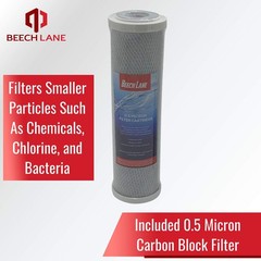 Beech Lane RV Dual External Water Filter System with Brass Fittings & 2 Filters