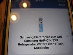 Samsung Electronics HAFCIN Genuine Water Filter HAF-CIN/EXP Sealed Damaged Box
