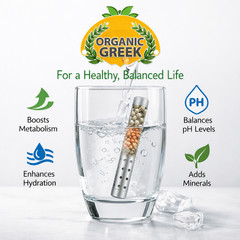 Alkaline Water Stick Wand Naturally Raise pH 9.5 with Minerals by Organic Greek
