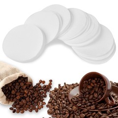 CEYAZYE 200 PCS Round Coffee Filter Paper, 56 mm Disposable 56mm, White