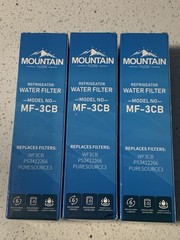 3 Pack Mountain Flow Refrigerator MF-3CB Replaces Filters WF3CB PS3412266
