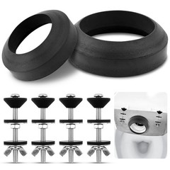 4 PCS Universal Toilet Tank To Bowl Gasket Bolts 5/16×3.15 Inch Flush Valve
