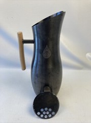 Invigorated Water Pitcher Stainless Alkalizing 64oz Wood Handle Beautiful Patina