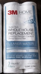 Whirlpool & 3M Whole House Water Filter Cartridges Lot of 4 New Sealed