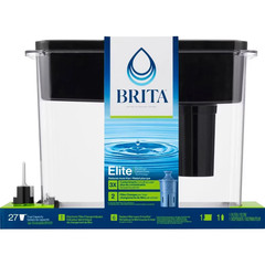 Brita UltraMax 27-Cup Extra Large Filtered Water Dispenser with Elite Filter BLK