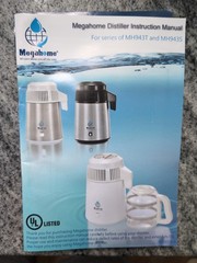 Megahome MH943S Water Distiller Glass Jug And Lid, Tested