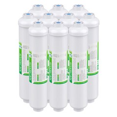 10″ x 2″ T33 Inline Post Carbon Filter Water Filter Cartridges Polisher 1/4″ QC