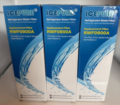 Icepure RWF-0900A Boxed Refrigerator Water Filter WHIRLPOOL KENMORE MAYTAG 3pack