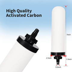 2 Pack 7» ceramic water filter Candle,7 inch water filter replacement filters w
