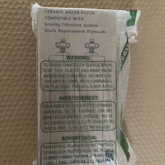 Ceramic Water Filter for Gravity Filterat..System/Black Replacement Element-2Pk