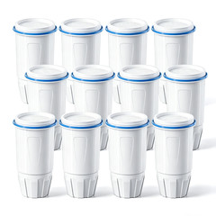 12-Pack Zero Water Filter Replacement 5-Stage, Fit ZR-001 ZR-004 ZR-017 Pitcher