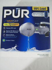 PUR Max Ion Chrome Horizontal Faucet Mount With Filter Advanced