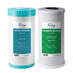 Filter Cartridge 4.5 x10 CTO Carbon Block Iron Manganese iSpring Water F2WGB21BM