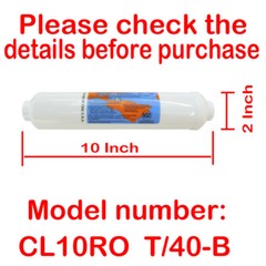 4X T40 Coconut Inline Carbon Filter 10X2″ Omnipure RO +8 Male Elbow Tee Fitting*