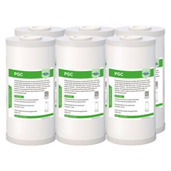 6 Pack Sediment Carbon 5μm 10×4.5″ Water Filter Replacement For Big Blue Housing