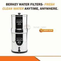 Travel Berkey Gravity-Fed Water Filter with 2 Black Berkey Purification Element✅