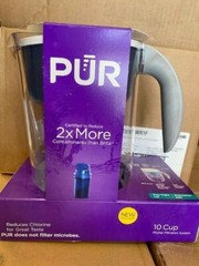PUR 10 Cup Pitcher Filtration System, White, PPT001W (NEW)
