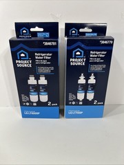 4 PACK Project Source 3846781 L-5-2 Refrigerator Water Filter fits LG LT1000P