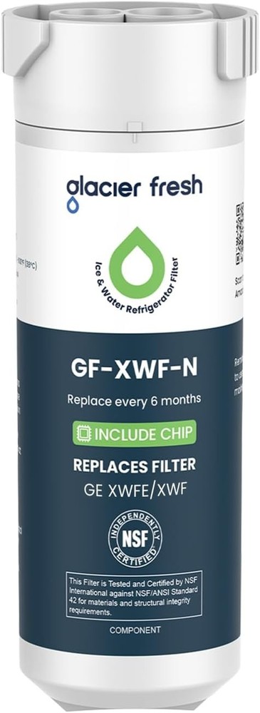 GLACIER FRESH Water Filter Compatible with XWFE (Built-in CHIP), Replacement …