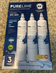 PURELINE Refrigerator Water 3 Pack Filters MODEL#PL-800. Kenmore 9990. LG LT600P