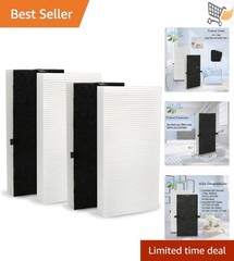 Air Filter Replacement Fiberglass Paper Polyester 4 Pack for Appliances