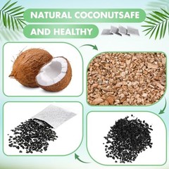 100 Pcs Activated Charcoal Water Filter Coconut Shell Distiller Filters