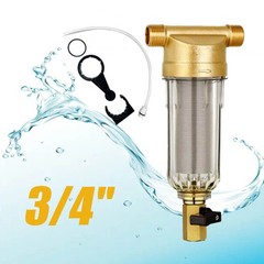 60 Micron Water Pre-Filter System Whole House Home Down Sediment Water Filter