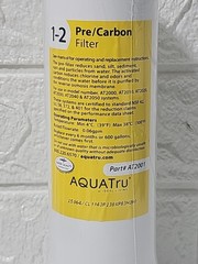 Aquatru Replacement water Filter for Countertop Reverse Osmosis stages 1 and 2
