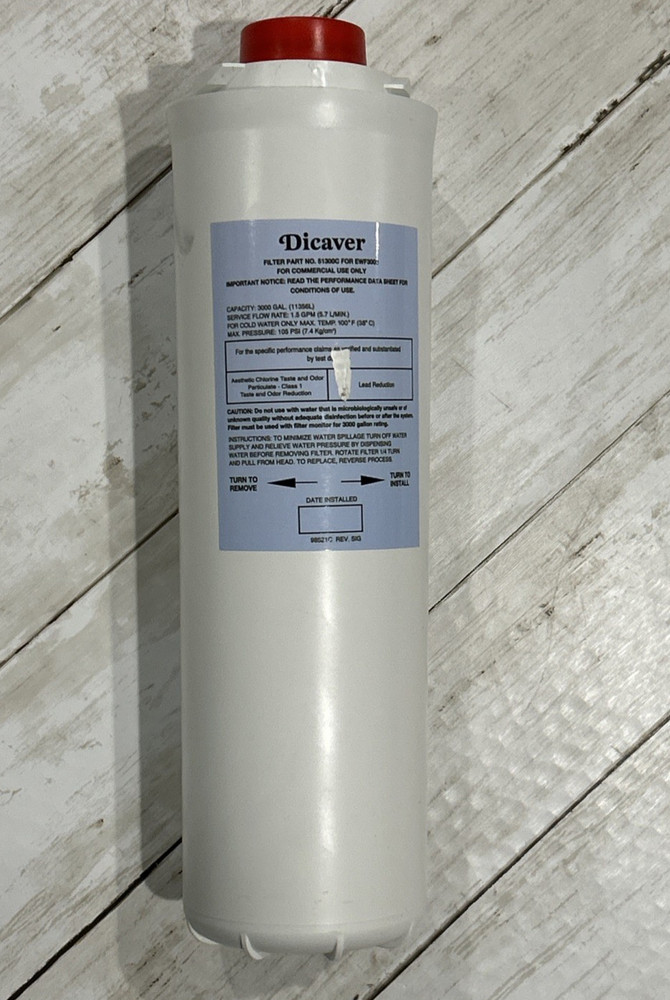Dicaver 51300C Replacement water filter for Elkay 51300C EWF3000 Filter