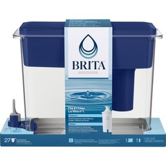 27 Cup Water Filter Dispenser Plastic Polystyrene Family Offices Kitchen Blue US