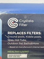 Crystala Water Filter CF36N for Pools, Spas & Hot Tubs **NEW SEALED**