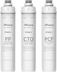 RO100ROPOT 1-Year Replacement Filter Set Pack of 3 – PP, CTO, PCF for Blueva