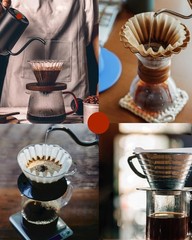 2-5 Cup Coffee Filters,100 Count Disposable Basket For people, White
