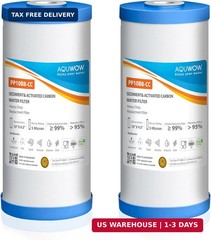 PP10BB-CC 5 Micron 4.5″ x 10″ Water Filter Set – Polypropylene Replacement Cartr