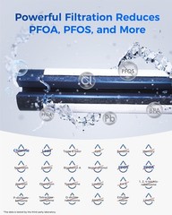 3 Pack Refrigerator Water Filter Compatible with Multiple Samsung Models