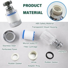 High-Quality 2-Pc Sink Faucet Filter – Chlorine Reduction & Easy Installation