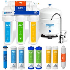 RO5DX 5-Stage Under Sink Reverse Osmosis Water Filter System, NSF Certified 3…
