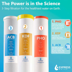 Express Water Carbon, Heavy Metal, and Anti-Scale Whole House Water Filtration