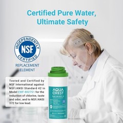 Under Sink Water Filter AQUA CREST for GE FQK1K FQK2J GXK185K GX1S50R Pack of 1