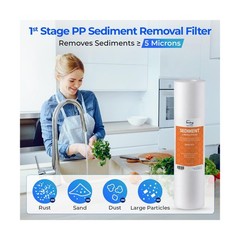 iSpring F19K75 NSF Certified 2-Year Replacement Filter Set for 6-Stage Revers…