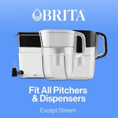 Brita Standard Water Filter for Pitchers and Dispensers, BPA-Free, Reduces