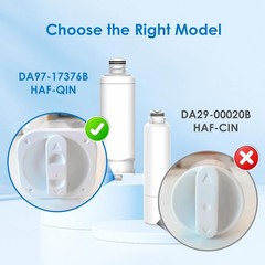Replacement Water Filter System DA97-17376B 2 Pack For Samsung Refrigerator