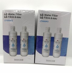 2 Pk X2 Genuine LG LT1000P2 6-Month-200 Gal Refr Replacement Water Filter