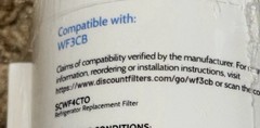 Smart Choice Fridge Water Filter set of 2 NEW WF3CB SCWF4CTO