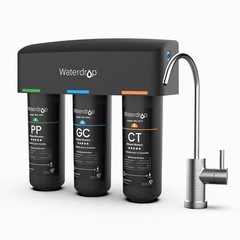 Waterdrop TSB 3-Stage High Capacity Under Sink Water Filter, Dedicated Faucet