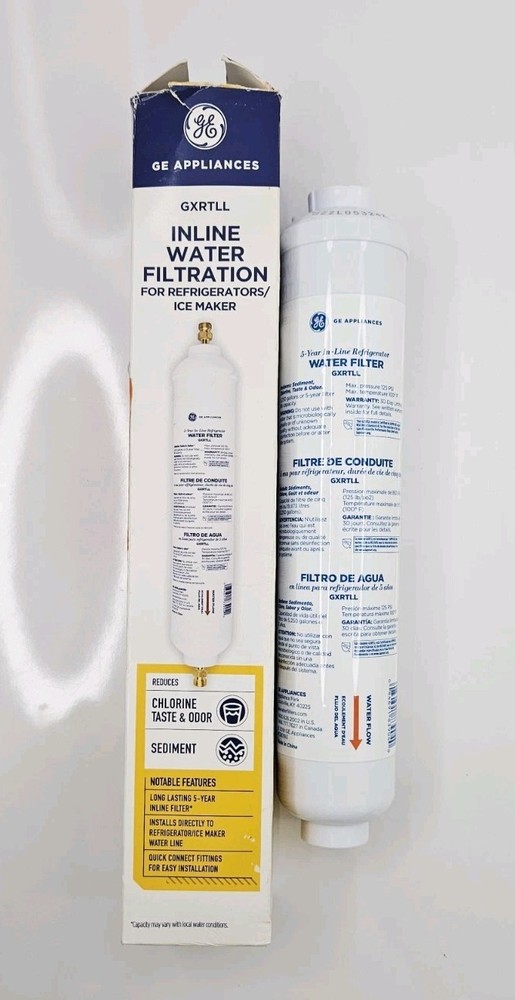 Genuine GE GXRTLL Long Life In-Line Refrigerator Water Filter