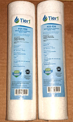 2X) Tier1 P25-934 25 Micron 10 Inch Sediment Water Filter (NEW Culligan; Pentek